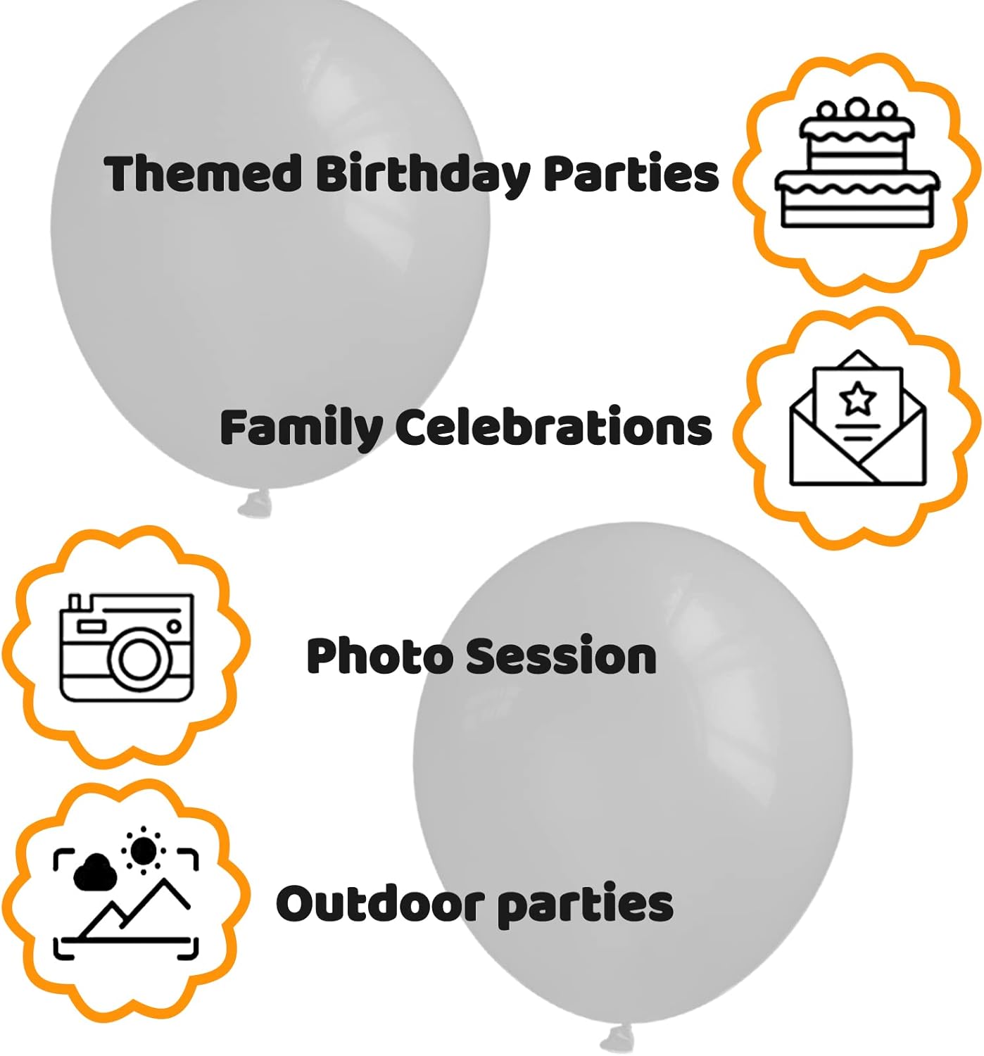 110pcs Black Balloon 12 inch, Black Latex Balloons for Birthday Party Baby Shower Wedding(with 2 Ribbons).