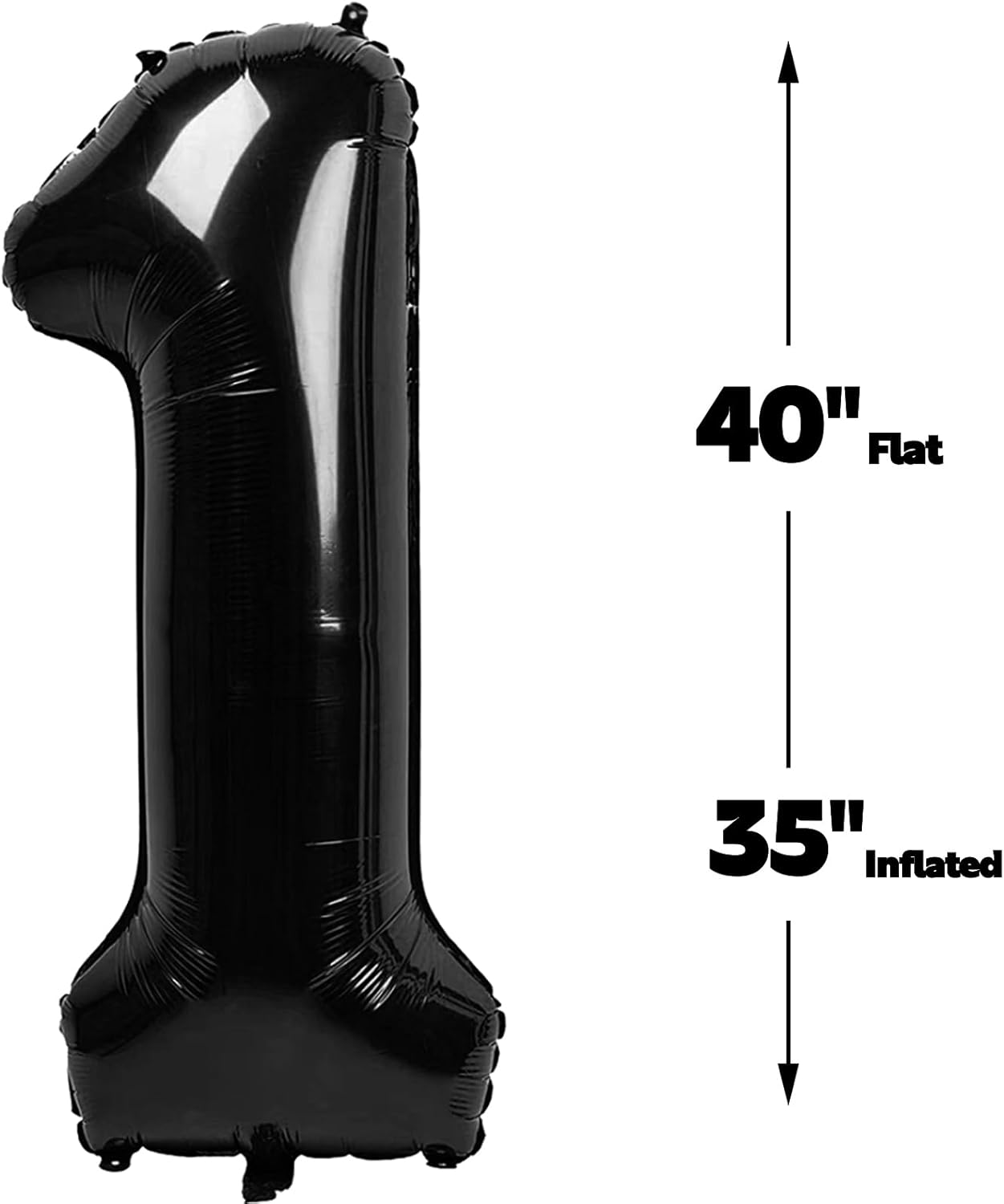 Black Number 21 Balloon 40 Inch Birthday Decorations, Anniversary and Graduation Party Supplies