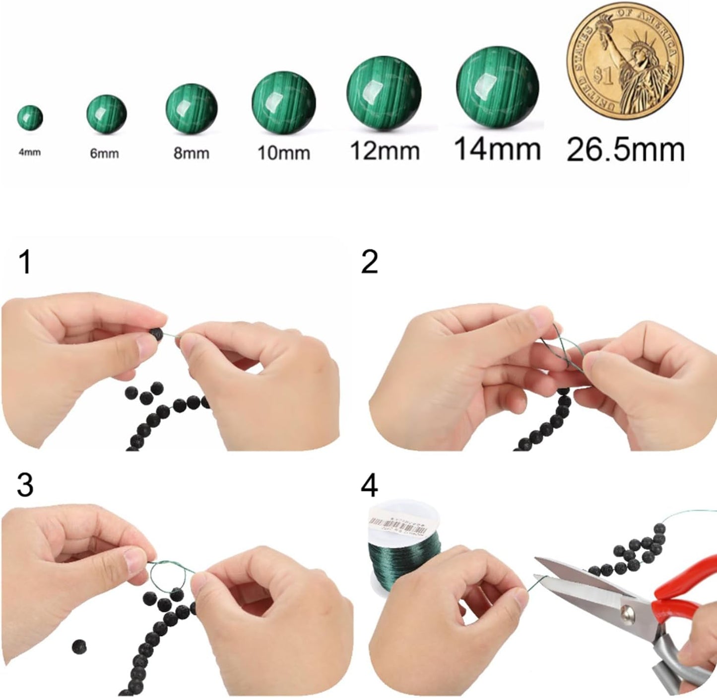 Carnelian Stone Round Beads for Jewelry Making DIY Bracelet Necklace 4MM 90PCS