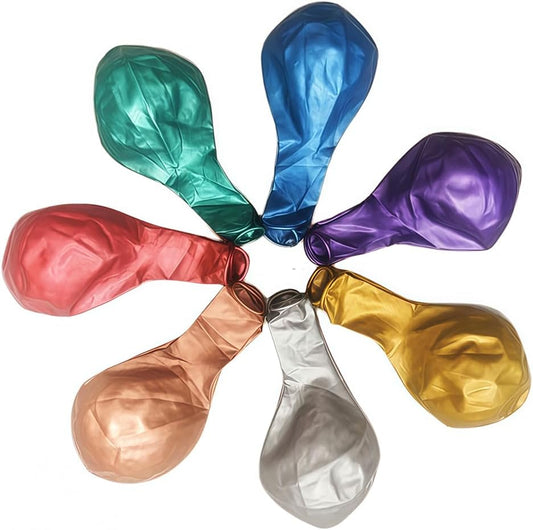 35 Pack Metallic Balloons 18 Inch Chrome Shiny Assorted Colors Latex Rainbow 7 Kinds Color Large Balloon for Birthday Wedding Bridal Baby Shower Supplies Party Decorations