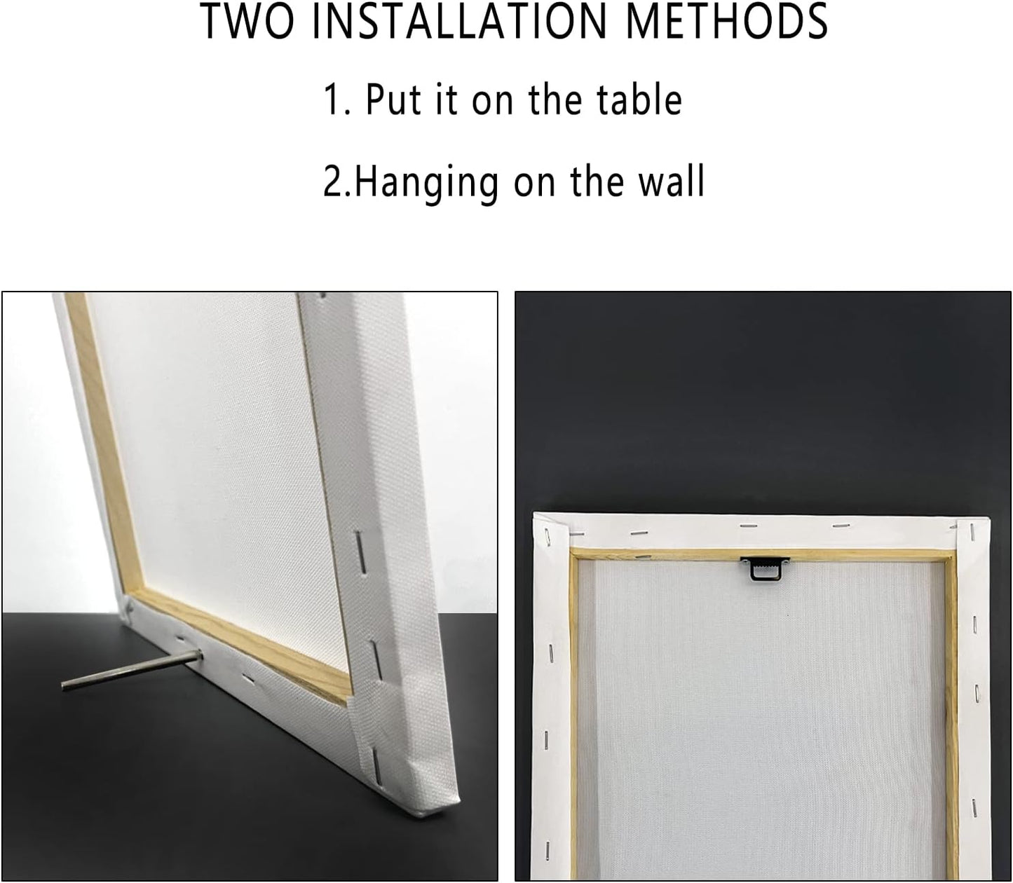 PHAMTE We All Think Differently Mental Health Wall Art,Neurodiversity Brain Art Print Framed Canvas Painting Artwork For Home CBT Psychologist School Counselor Office Therapy Office Decor(11x14 Inch)