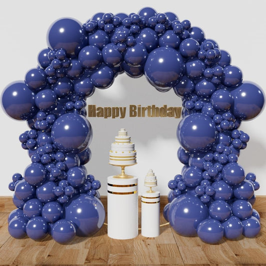 KAWKALSH Navy Blue Balloon Arch Kit 111Pcs 18 12 5 Inch Latex Party Balloons Garland for Birthday Baby Shower Wedding Engagement Anniversary Christmas Party Decorations