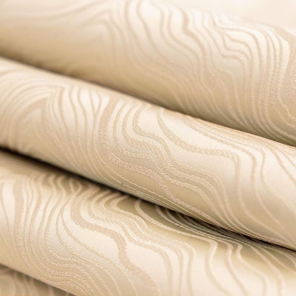 Avigers 12 x 72 Inch Decorative Luxury Abstract Striped Beige Table Runners with Tassels for Home Living Room Bedroom Art Decor Wedding
