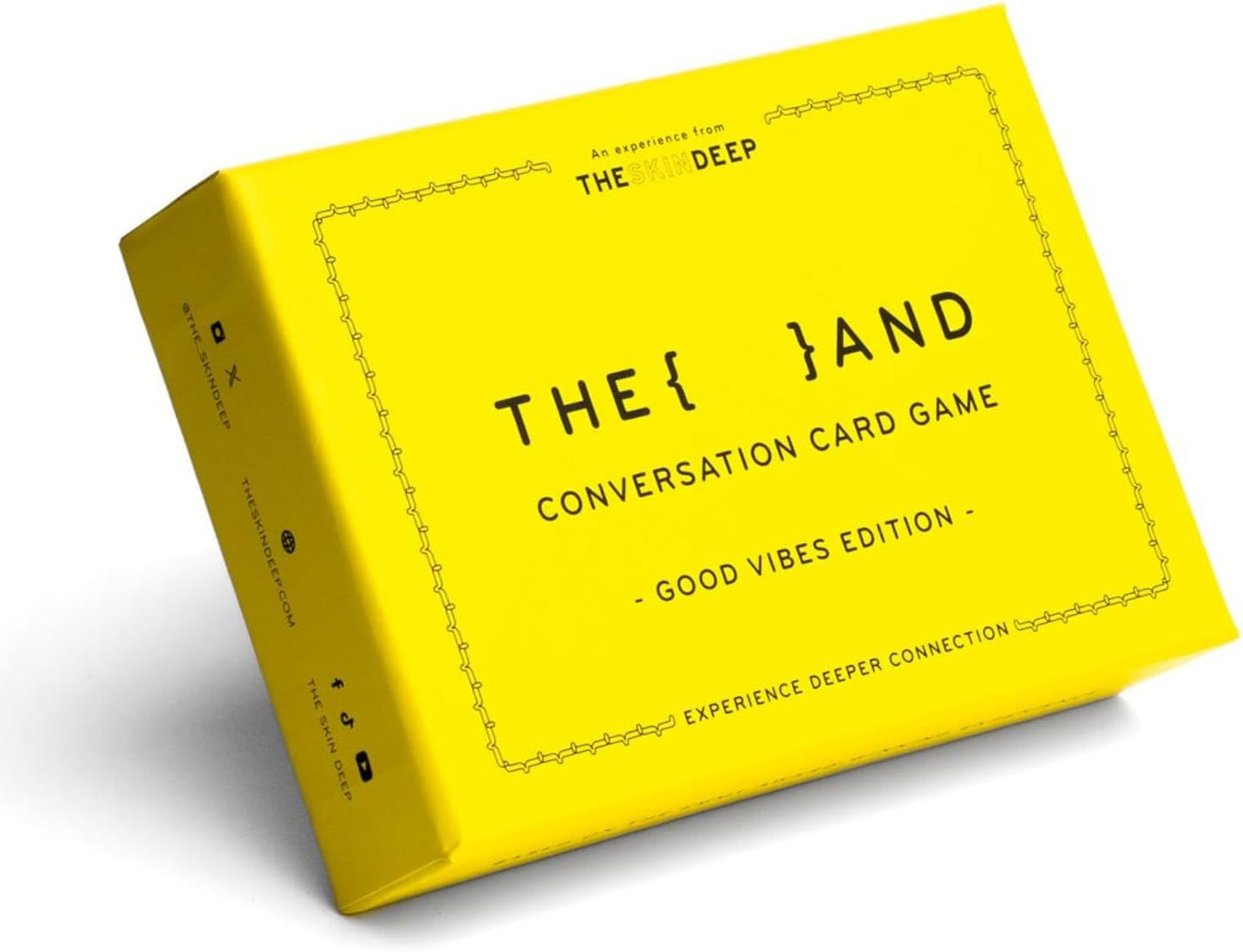 (THE AND) Good Vibes Edition - 199 Laugh Out Loud Conversation Cards for Friends, Family, Couples - Fun Icebreaker Cards to Connect - Stress Free Talking Game to Inspire Storytelling by The Skin Deep