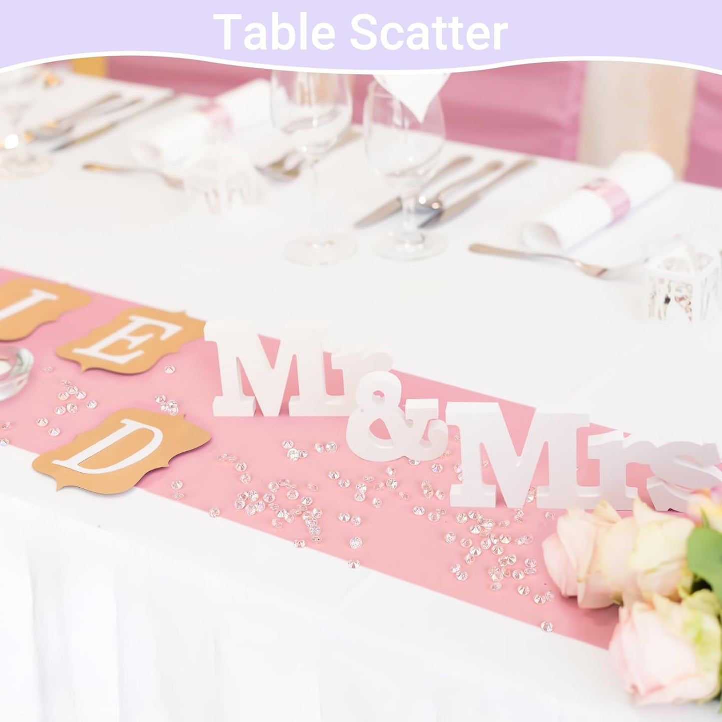 SUREAM 4500PCS Acrylic Diamonds Gems, Colorful 6mm Crystal AB Ice Rocks Crystals for Vase Filler, Table Scatter, Christmas, Wedding, Birthday Party, Arts & Crafts, Home Decorations