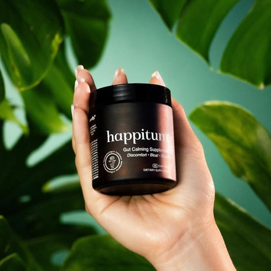 Happitum™: Physician Formulated & Physician Recommended Gut Calming Supplement for Discomfort, Bloating, and Stress