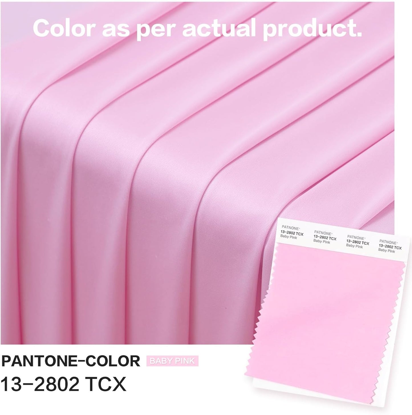 PartyVillage 10ft×15ft Baby Pink Backdrop Curtain for Wedding Parties, 2 Panels Wrinkle Free 15 FT Long Polyester Photo Backdrop Drapes Back Drop Cloth for Birthday Photography Background