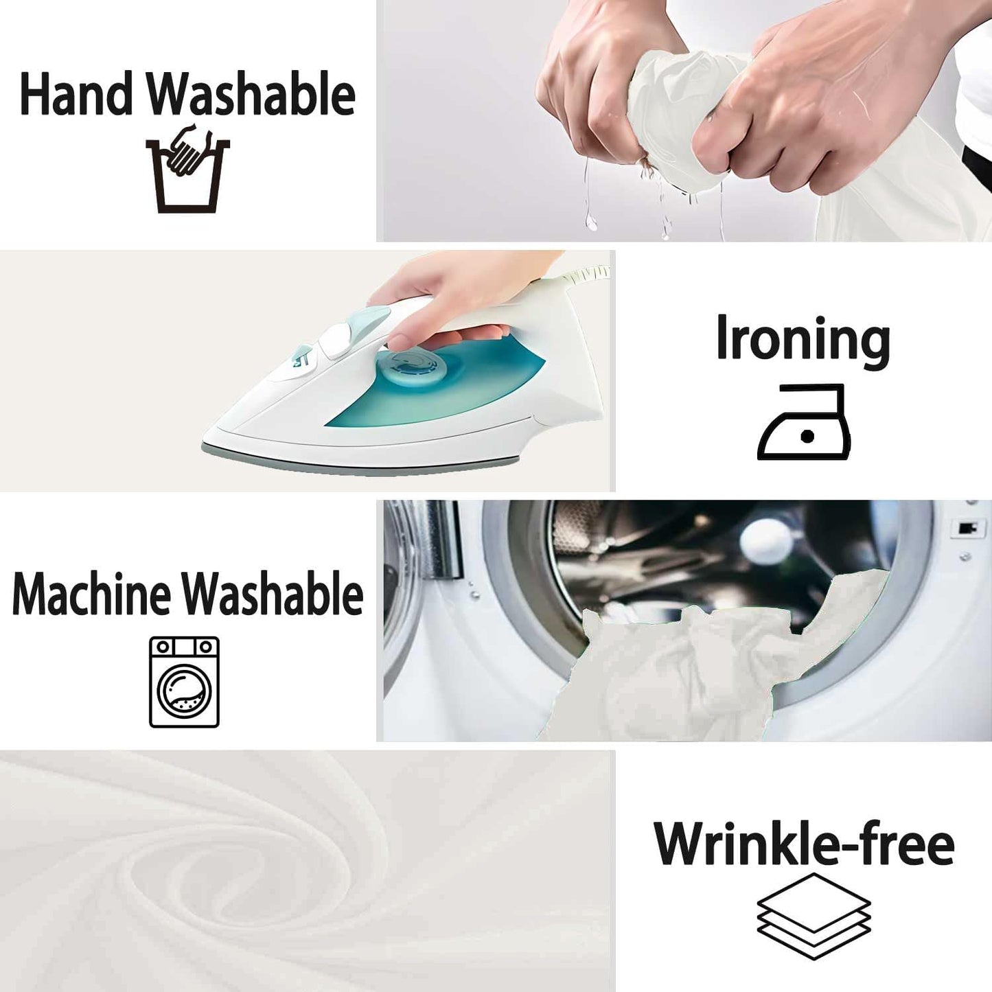 Ivory Photography Backdrop for Photoshoot, Photo Backdrop Curtain, Perfect Ivory Backdrops for Party Portrait Photoshoots Video Studio 10FTx20FT