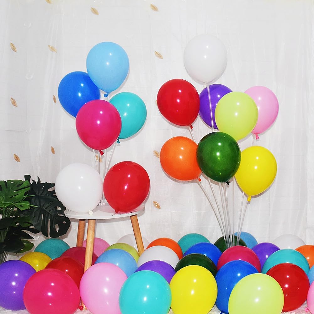 400 Pack Rainbow Balloons 12 Inch Assorted Colors Latex Multicolor Balloon 12 Kinds Colorful Bulk Balloons for Birthday Wedding Baby Shower Anniversaries Store Party Decorations