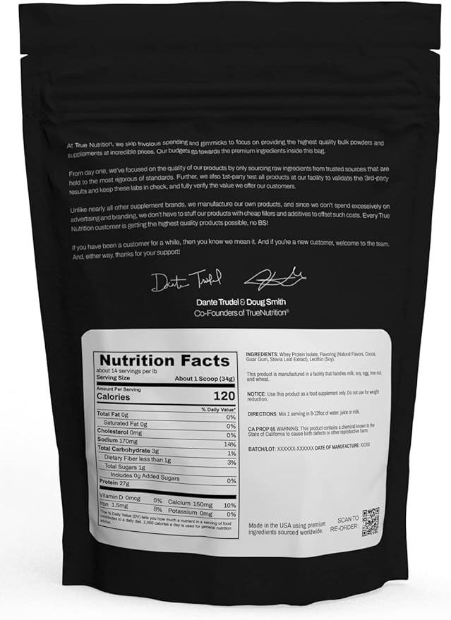 Chocolate Whey Protein Isolate Cold-Filtration - 100% Whey Protein Powder - 27g Protein per Serving - Mixes Easily and Tastes Great - Third Party Tested - Chocolate Fudge Brownie - 1lb
