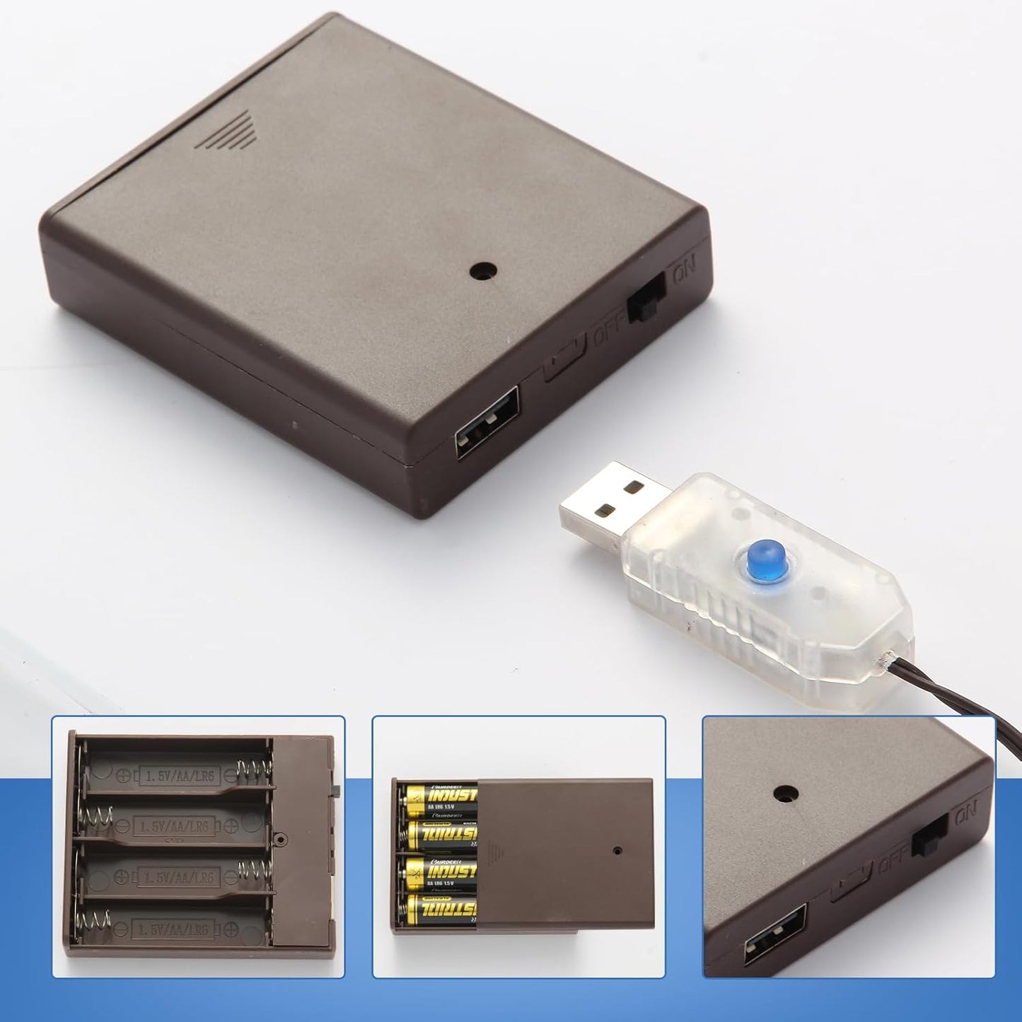 MENCH Branch Lights,6 Pcs Twig Light USB&Battery Powered 8 Flashing Modes by Remote Control.Branch Lights for Indoor, Light Up Decorations for Halloween Day and Christmas,Green