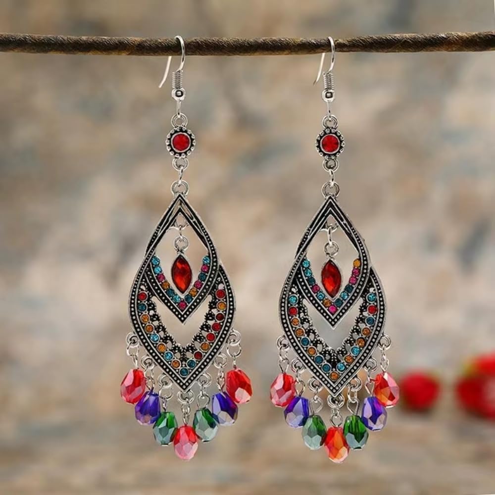 100pcs 8x12mm Teardrop Crystal Glass Beads Vertical Hole Faceted Glass Teardrop Spacer Beads for Bracelets Necklace Earring DIY Jewelry Making Craft(Green)