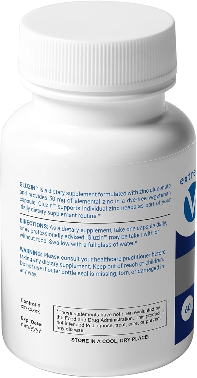 Zinc MG50 | Clean-Label 50MG Elemental Zinc Gluconate Supplement | No Fillers, Vegan Capsule, 60 Count