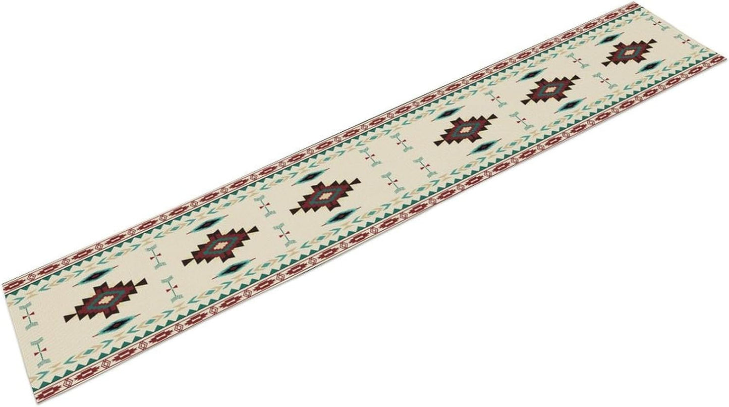 Aztec Table Runner Southwestern Native Vintage Geometric Pattern Table Runner Retro Country Table Dinner Decoration 13x70 Inch