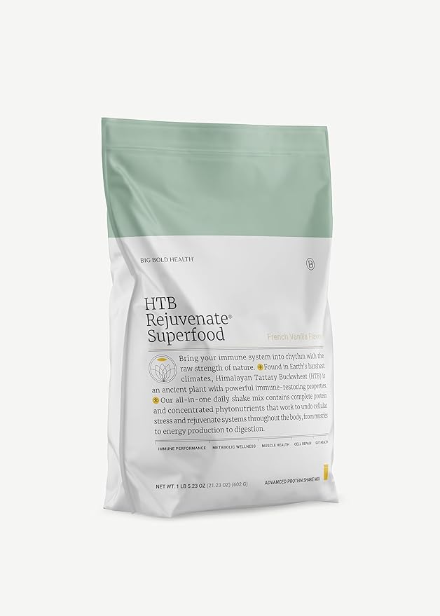 BIG BOLD HEALTH HTB Rejuvenate Superfood Advanced Protein Shake Mix- Superfood Protein Powder, Plant-Based Protein Shake for Immune Rejuvenation, Vanilla Flavor