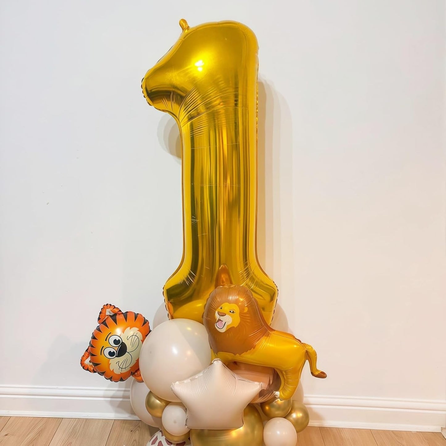 Gold 7 Balloon Number,40 Inch Number 7 Balloon Large Gold 7 Foil Mylar Helium Balloon for Birthday Party Decorations