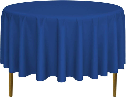 Lann's Linens - 10 Premium 90" Round Tablecloths for Wedding/Banquet/Restaurant - Polyester Fabric Table Cloths - Royal Blue