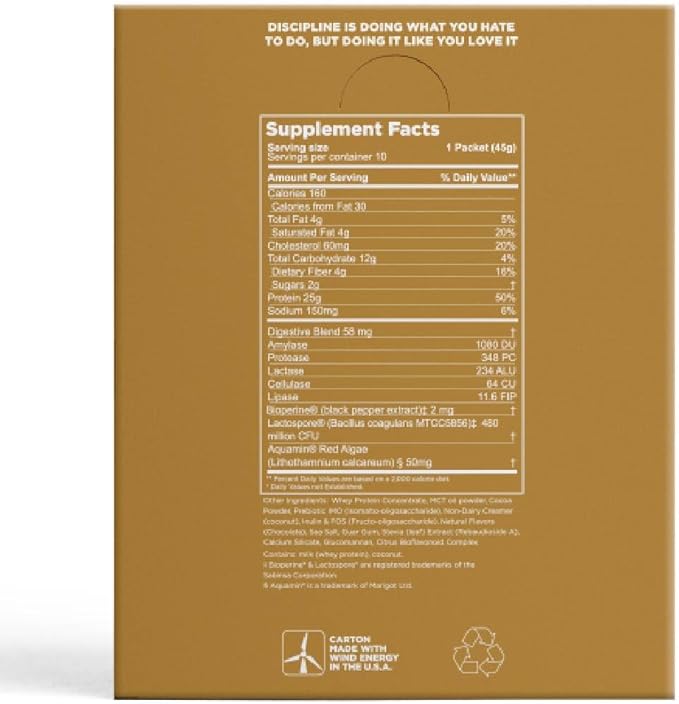 Gnarly Nutrition Chocolate Protein Powder – NSF Sport Certified – 25g Protein, Muscle Repair – Grass Fed Whey Powder, Smooth Taste – Chocolate, Box of 10 Stick Packs