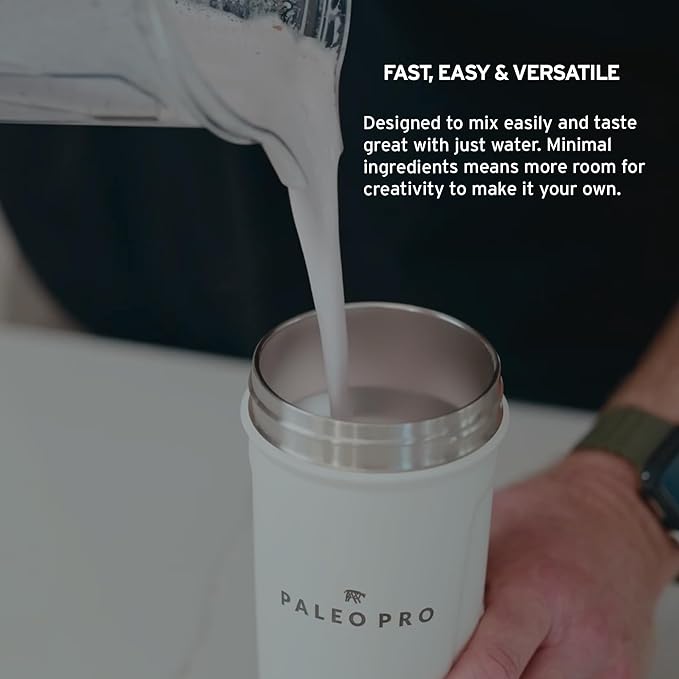PaleoPro Protein Powder, Gluten, Dairy, Whey, and Soy Free - No Added Hormones, Pastured Grass-fed Beef, Minimally Processed Paleo Ingredients, 1lb/454g, About 15 Servings, Mayan Mocha