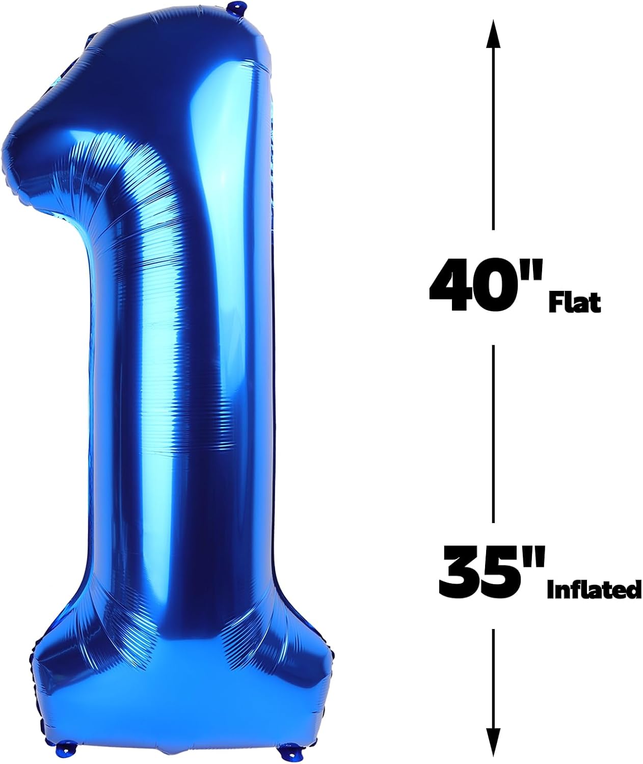 Navy Blue Jumbo Number 17 Balloon 40 Inch, Boy Girl 17 Birthday Supplies, Foil Helium 17 Birthday Giant Balloon, Mylar Blue Number Balloons Anniversary Decorations