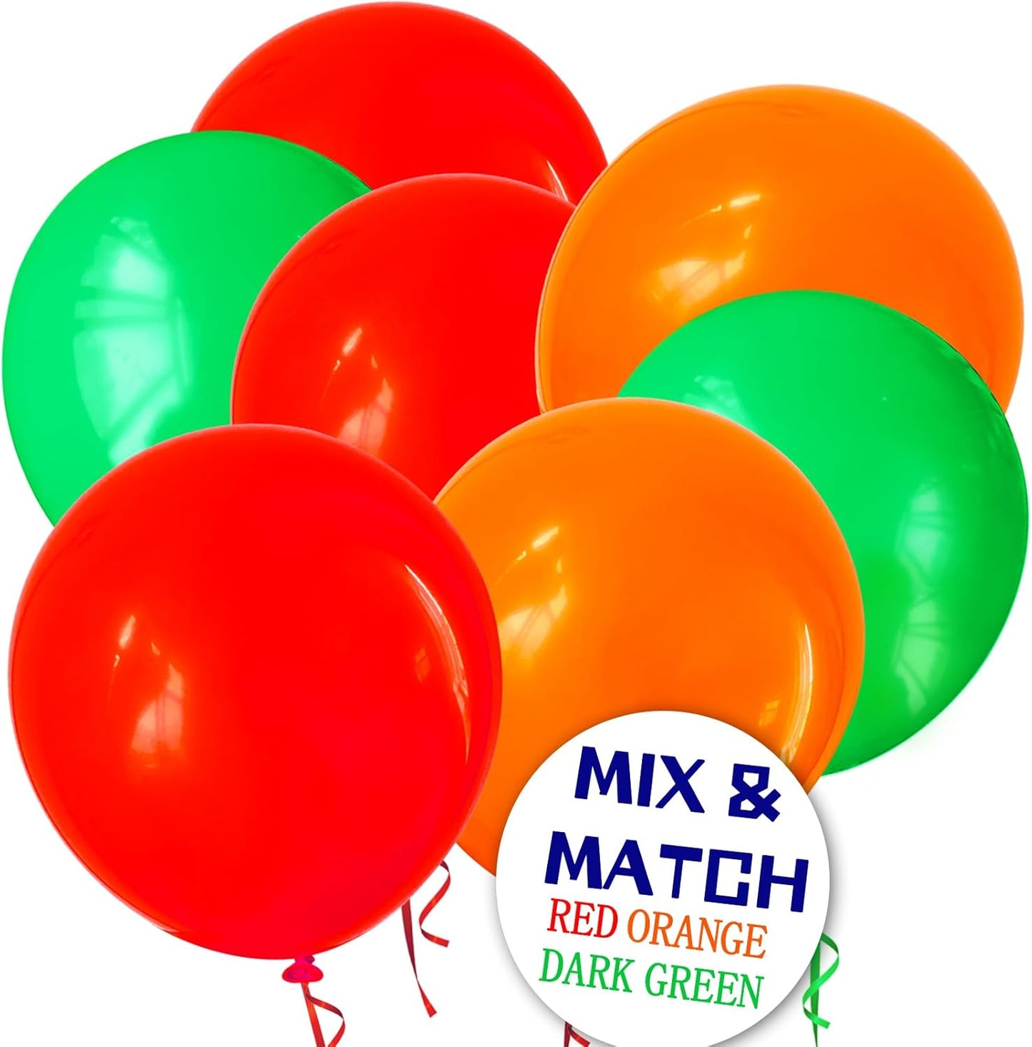 110Pcs Dark Green Balloons Latex Party Balloons 12 inch Round Helium Balloons for Dark Green Themed Christmas Green Balloon (with 2 Ribbons).