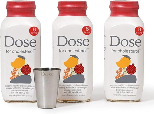 for Cholesterol Supplements Maintain Healthy Cholesterol Levels and Supports Cardiovascular Health Gluten-Free Vegan Zero Sugar, 16oz Bottle, 3 Pack (3 Week Supply)