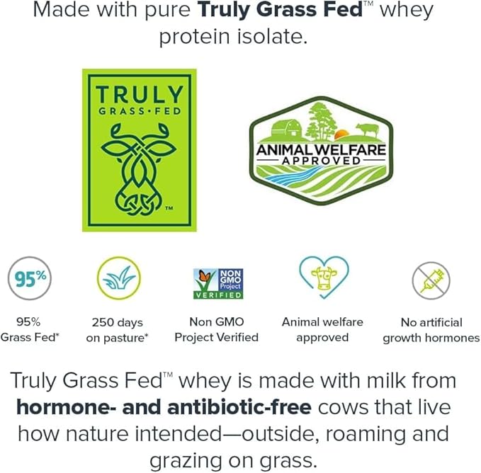 LEGION Whey+ Protein Whey Isolate from Grass Fed Cows - Whey Protein Isolate Powder Low Calorie, Non-GMO, Sugar Free, Lactose and Gluten Free, All Natural Protein Powder for Men & Women 30 Servings