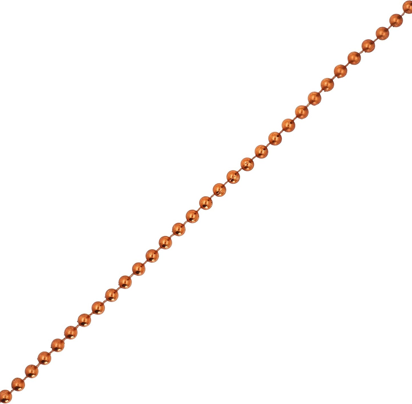 Mandala Crafts 4mm Faux Copper Pearl Beads Roll - 44 Yards Strand of Fake Pearls Chain Garlands Spool String for Christmas Tree, Wedding, Party, Vases, DIY Decoration