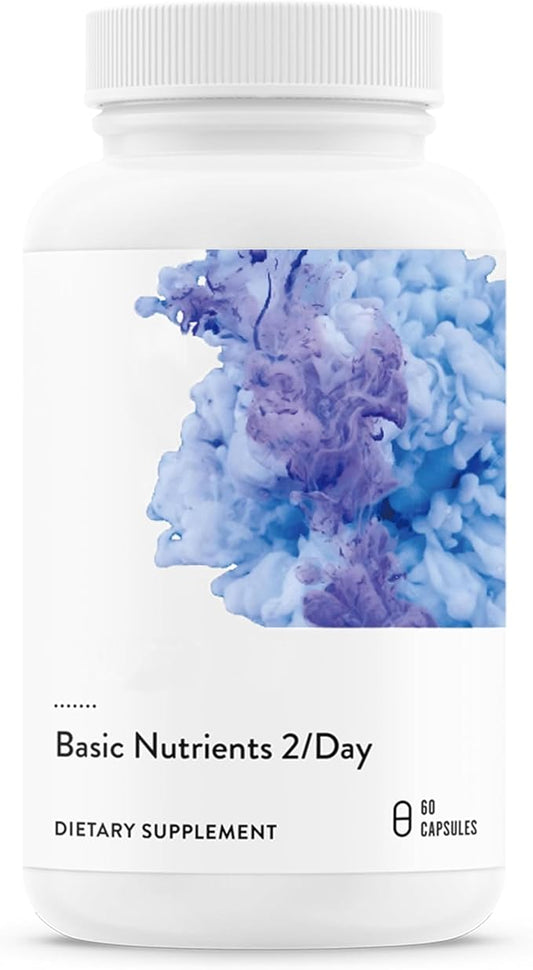 Comprehensive Daily Multivitamin, Basic Nutrientswith Optimal Bioavailability Mineral and Vitamin Formula, Gluten, Dairy and Soy-Free - 60 Capsules, 2/Day