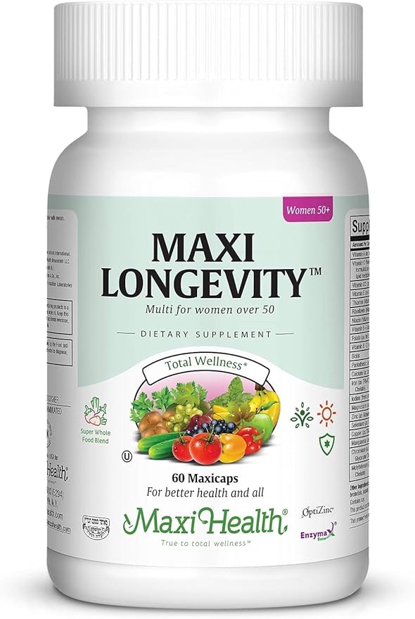 Womens Multivitamin 50 Plus – Daily Multivitamin for Women Over 50 with Vitamin B12, A, D, C, Zinc, Magnesium & More – Energy, Immune & Heart Support Womens Multi Vitamins - Non-GMO – 60 Capsules