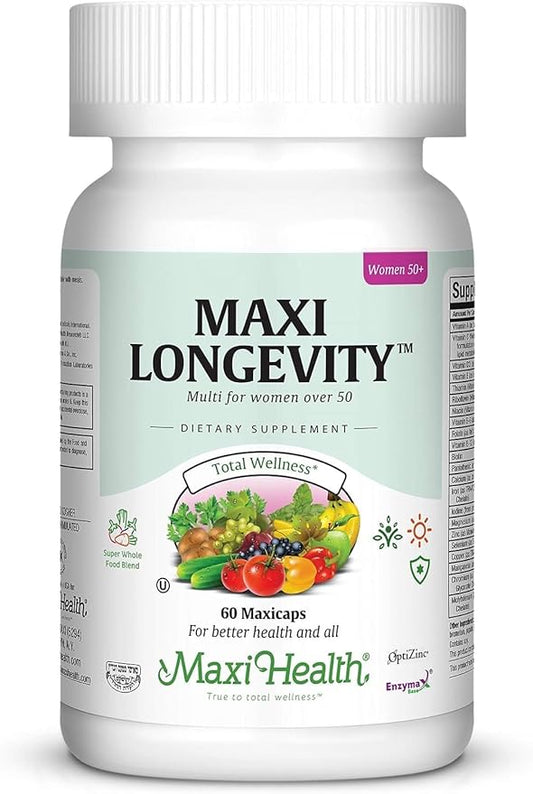 Womens Multivitamin 50 Plus – Daily Multivitamin for Women Over 50 with Vitamin B12, A, D, C, Zinc, Magnesium & More – Energy, Immune & Heart Support Womens Multi Vitamins - Non-GMO – 60 Capsules