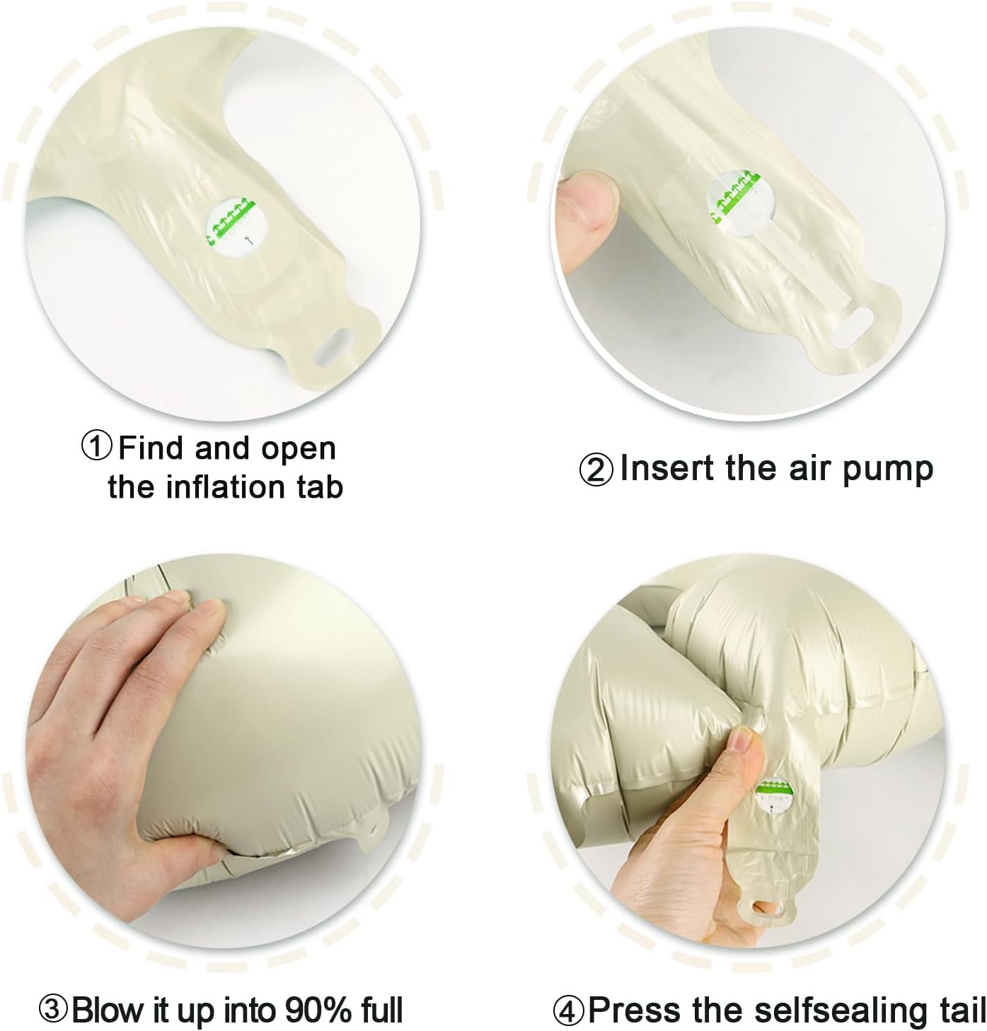 Cream White 0 Number Balloon 40 Inch, 0 Decorations for 10 20 30 40 50 60 70 80 90 100Birthday, Foil Giant Birthday Graduations Anniversary Party Balloons