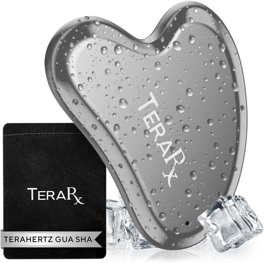 Terahertz Gua Sha for Enhanced Lymphatic Drainage, Reduced Puffiness, and Relieved Facial Tension – 100% Authentic Terahertz Stone Gua Sha Facial Tools