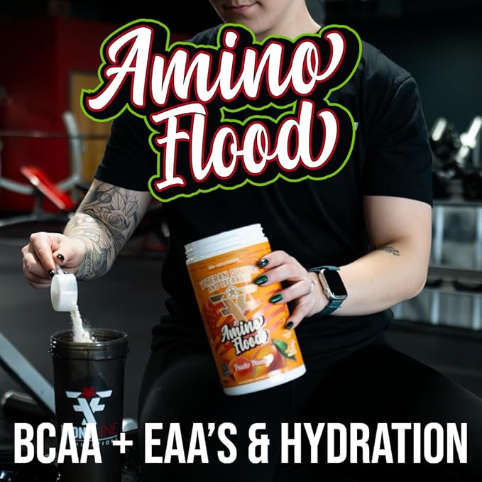 Amino Flood, BCAAs + Essential Amino Acids, Building Blocks of Muscle, Comprehensive Formula, Great Taste, Veteran Owned and Operated (30 Servings, Florida Sunshine)