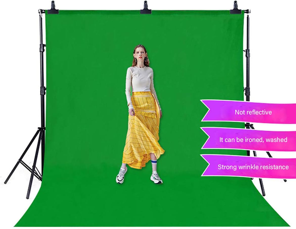 Green Screen Backdrop 10x20ft Photo Backdrop Chromakey Muslin Portrait Green Backdrop for PS Keying/Video Creation/Studio Portrait Shoots