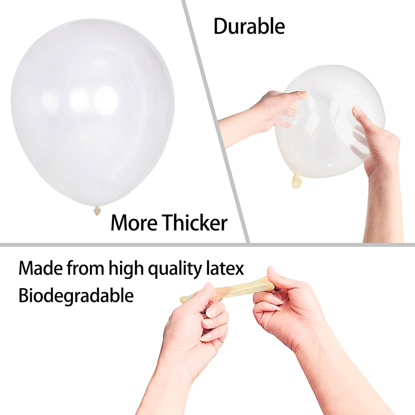 KAWKALSH 200pcs Clear Balloons 5 Inch, Small Mini Latex Balloons for Party Birthday Baby Shower Anniversary Festival Arch Garland Decoration