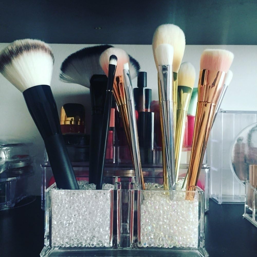 1000pcs/ Pack Wedding Table Acrylic Diamond Scatter Crystals Confetti Acrylic Gems Vase Fillers Rhinestones for Wedding, Bridal Shower, Vase Beads Decorations (10mm, Champagne)