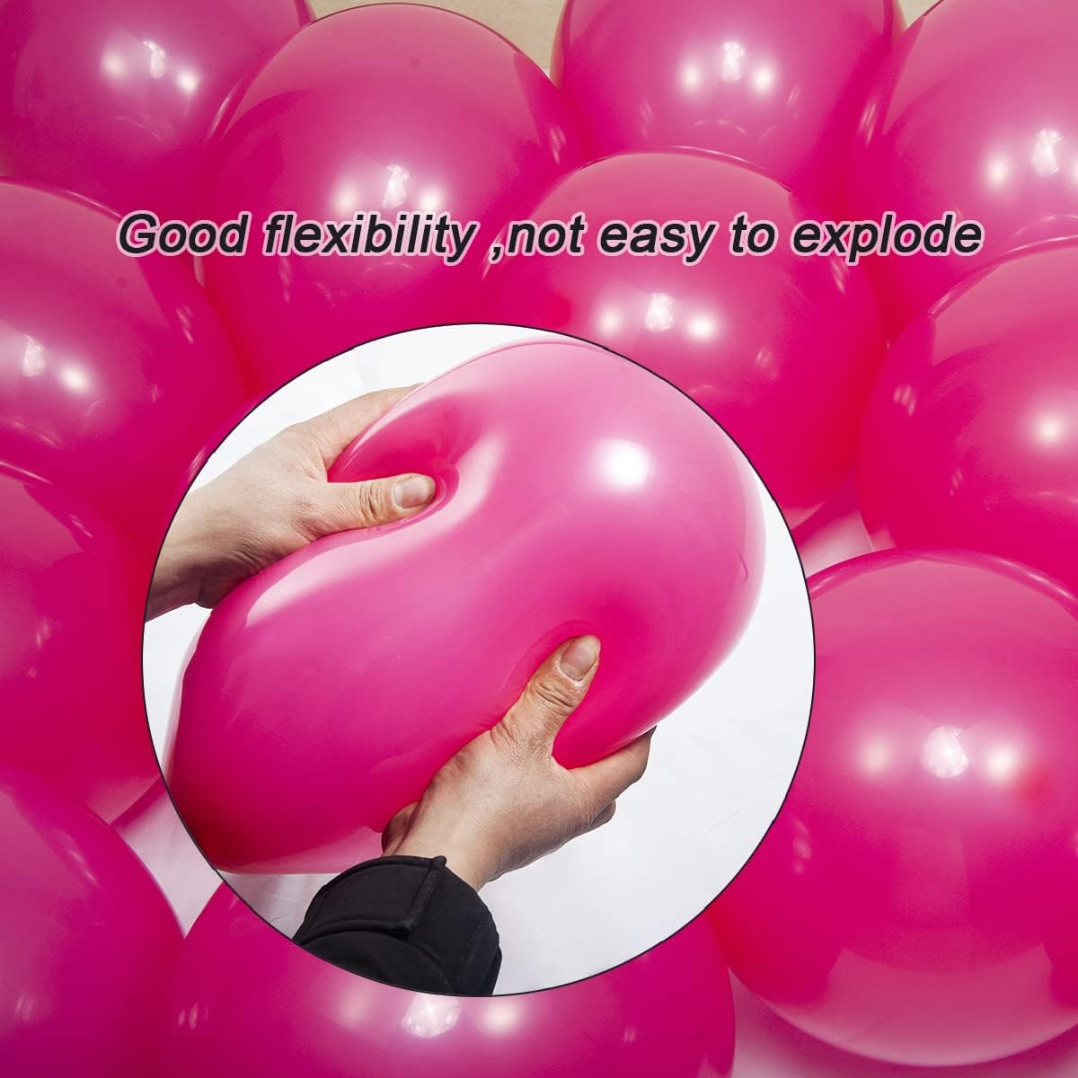 300 Pack Hot Pink Balloons 12 inch Dark Pink Latex Party Balloon Bulk for Various Party Events Decorations