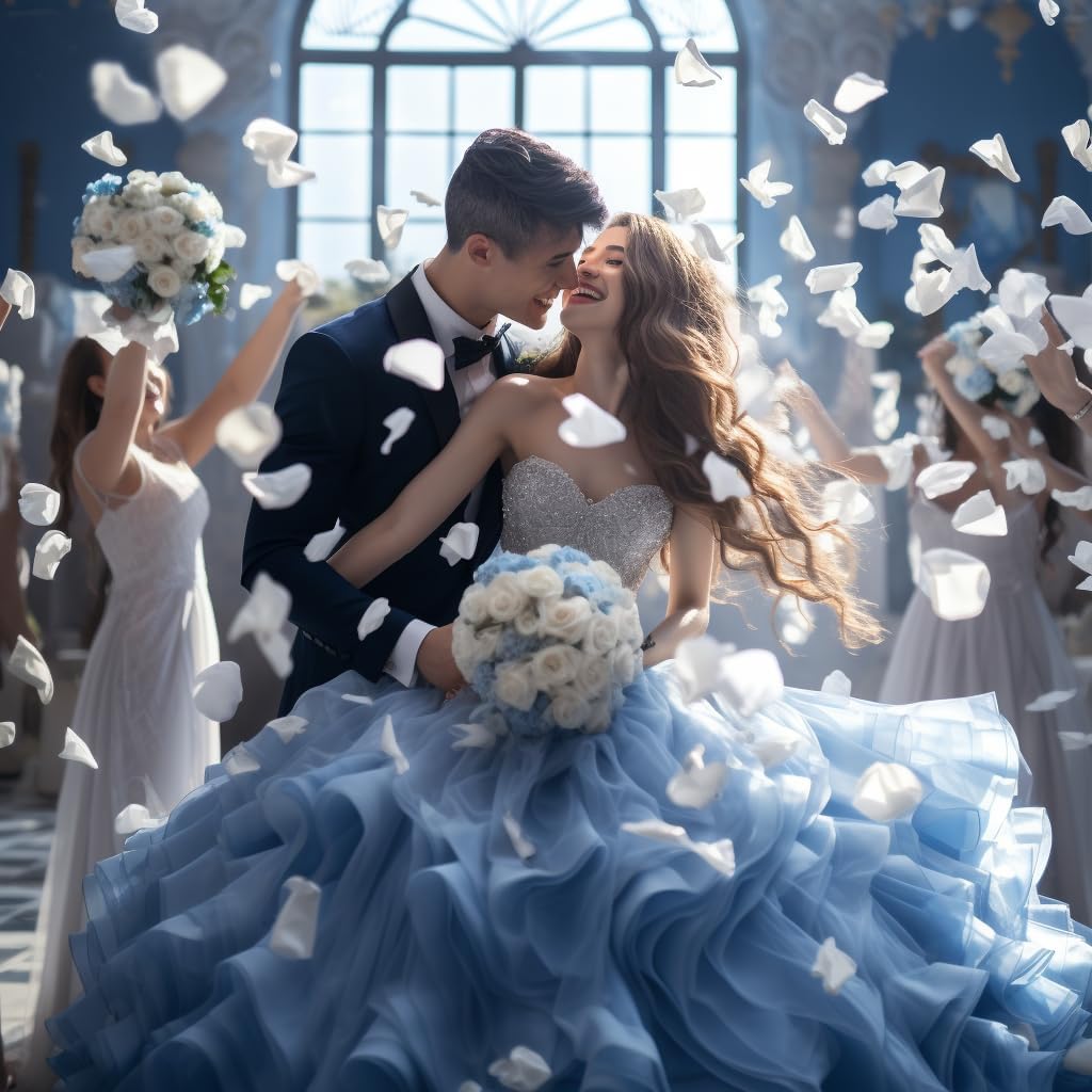 Dried Real White Rose Petals, Freeze Preserved Flower Petals 2.8 oz for Valentine's Day Gifts Wedding Party Decor, Flower Girl, Dinner Table Centerpieces, Bridal Shower, Flower Confetti 80g