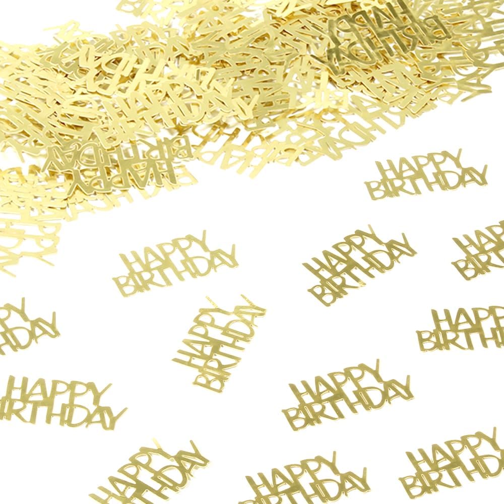 Gold Happy Birthday Confetti Birthday Party Decorations Baby/Adult Birthday Table Scatter Party Supplies 100PC