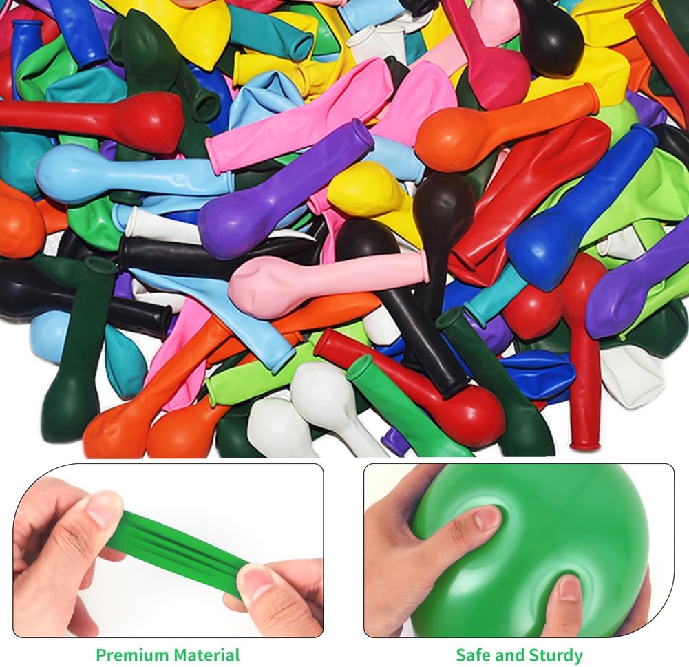 1500 Pack 5 Inch Rainbow Balloons Bulk 15 Assorted Colors Latex Balloon Mini Multicolor Small Balloons for Birthday Wedding Baby Shower Anniversaries Store Party Decorations