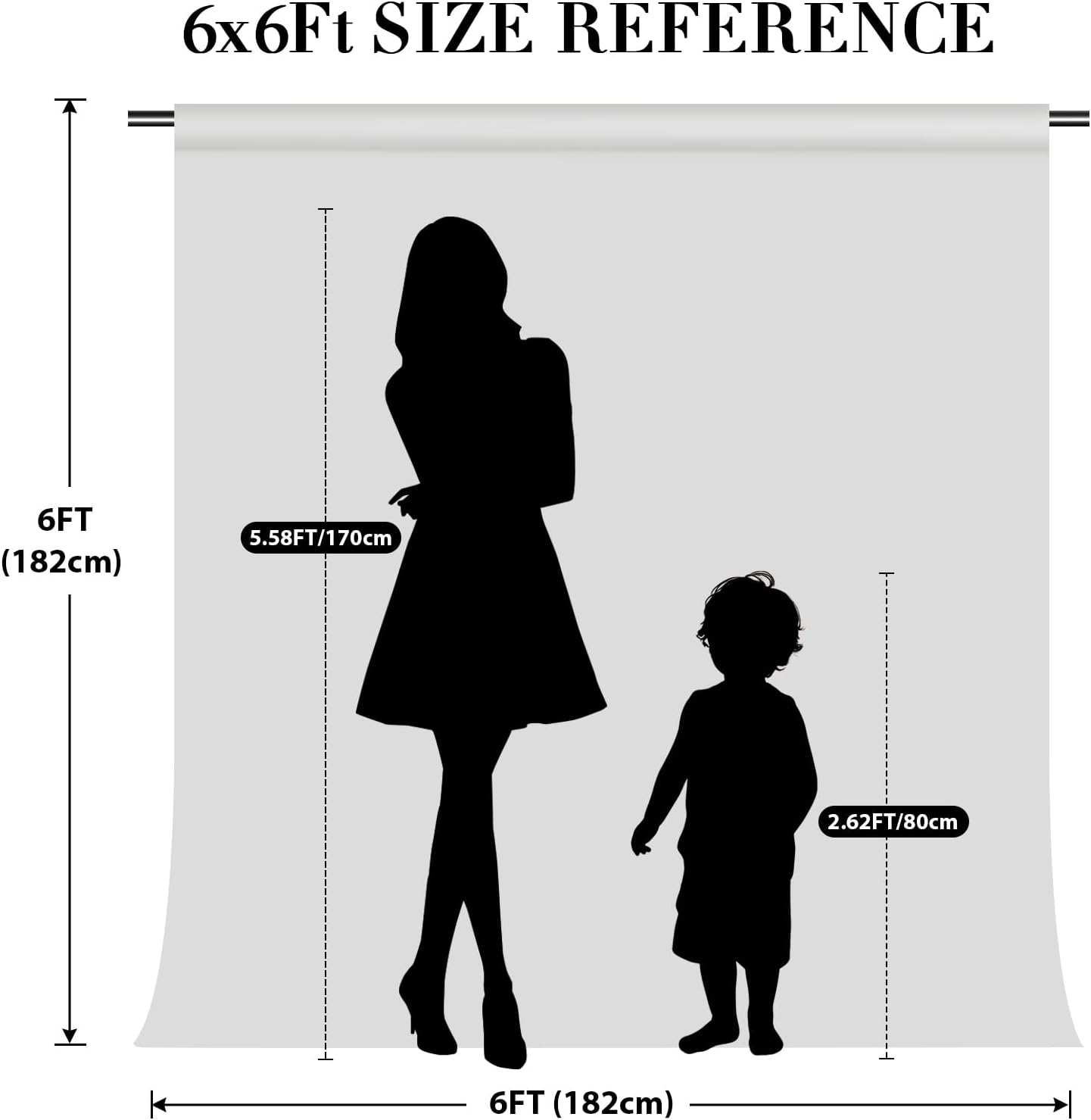 Eternal Beauty Silver Sequin Backdrop, 6x6 Ft Glitter Background Curtains for Shimmer Photography Party Wedding Birthday Back Drop Decor