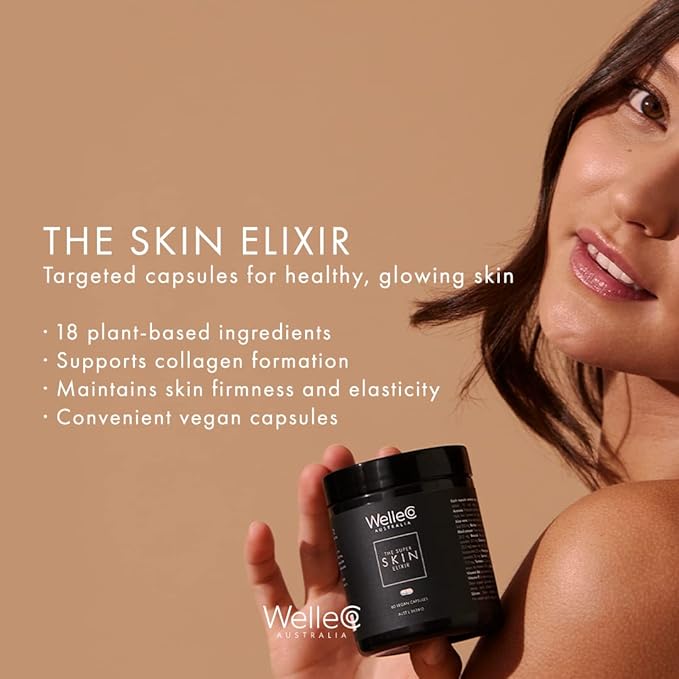 WelleCo The Goddess Elixir and Skin Elixir Bundle | Menopause Supplement, Hormone Balance, Helps Night Sweats and Hot Flashes | Supports Collagen Formation for Healing, Firmness & Elasticity
