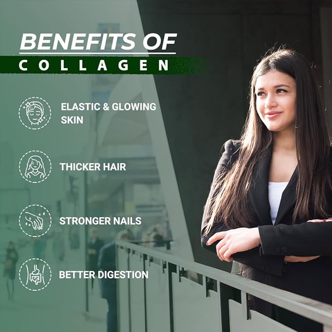 Multi Collagen Capsules - Type I, II, III, V, X - with Hyaluronic Acid, Biotin & Vitamin C - for Hair, Skin, Nail, Bone & Joint Support - 60 Capsules - Non-GMO