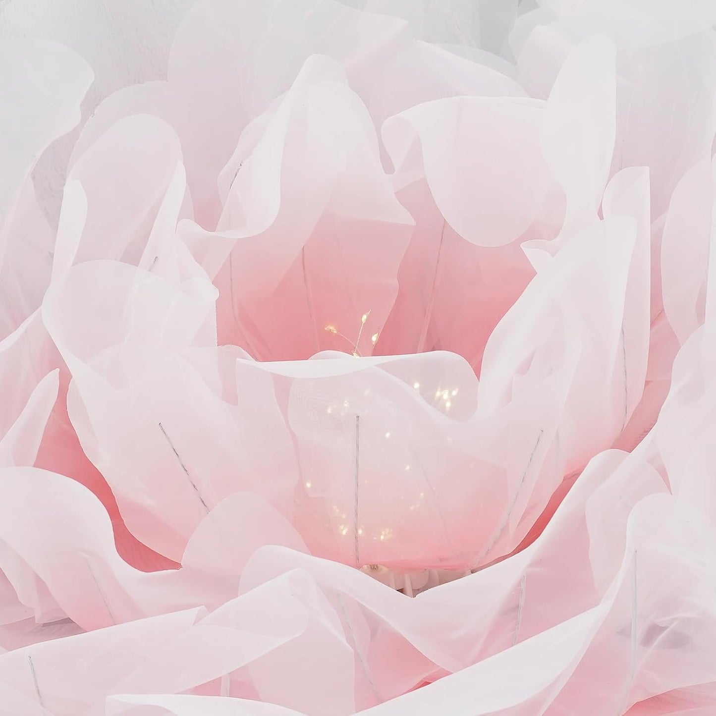 Wedding Giant Electric Artificial Flower, Auto Blooming Artificial Flowers with Lights, Large Peony Electric Flower Decor with Auto Open/Close for Home Wedding Party Decoration, Pink