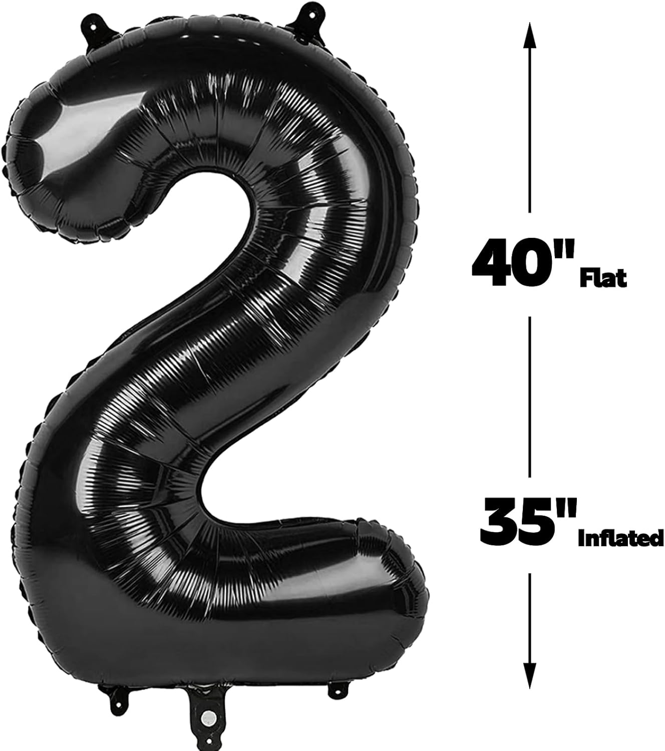 Black Number 23 Balloon - 40 Inch, Birthday Party Decorations, Anniversary & Graduation Supplies