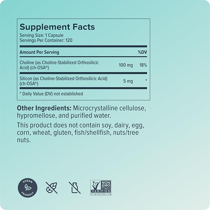 Biosil Collagen Booster Supplement - 120 Original Capsules, Pack of 2 - Patented ch-OSA Activator for Skin, Hair, Nails & Joints - Supports Natural Production - 120-Day Supply