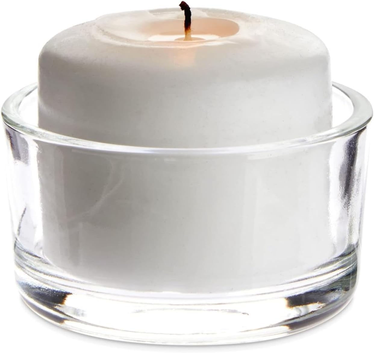WGV Tea Light Votive Candle Holder 2x1.2 H, Clear Stubby Utility Cylinder Glass, Small Home Accent Decor, 1 Pc