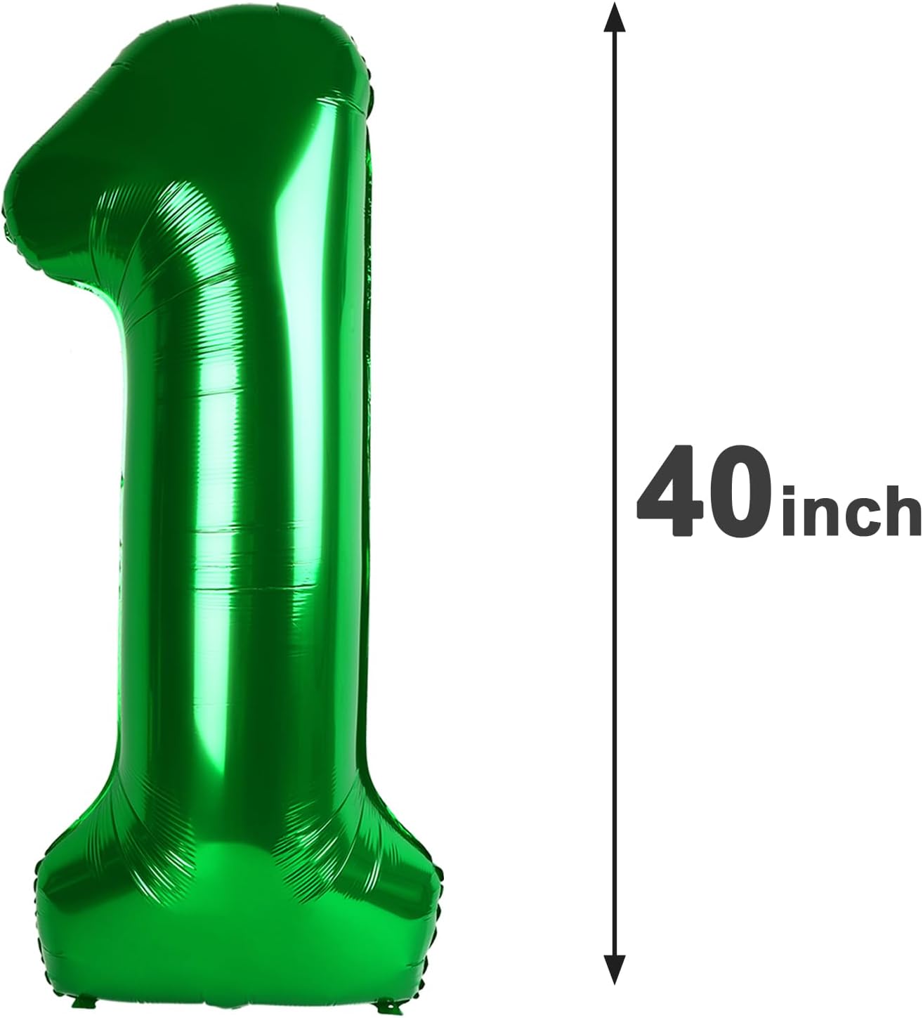 Green 40 Inch 10 Number Balloons, Green 10 Number Balloon Decorations for 10 Birthday, Foil Giant Birthday Graduations Anniversary Party Balloons