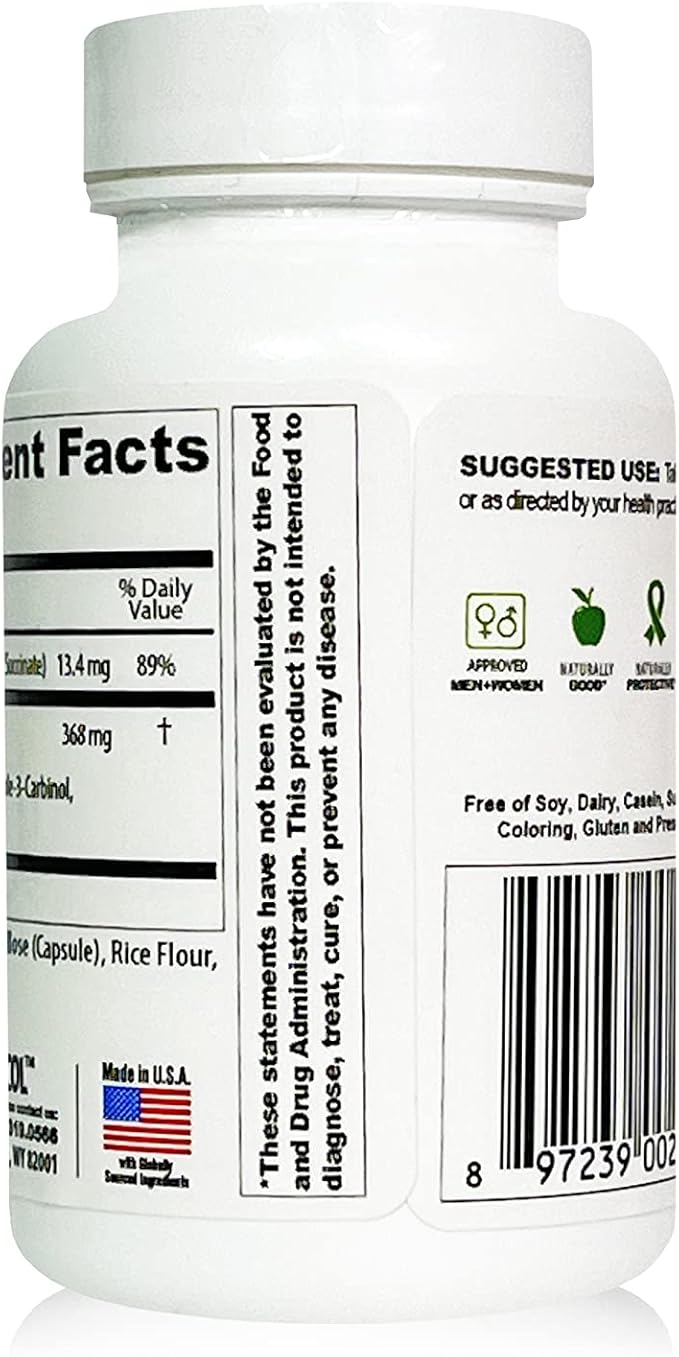 EstroBlock Estrogen Balance Supplement - Maintain Clear Skin, Body Defenses for Women & Men - Delgado Protocol - Original Formula w/No Crystalline DIM Against Dysfunction - 60 Capsules